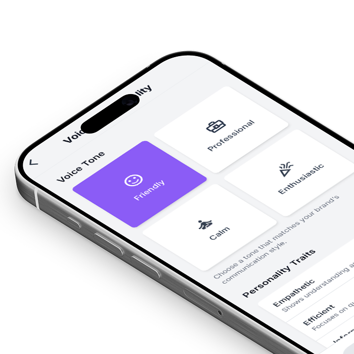 Revo AI Receptionist app interface